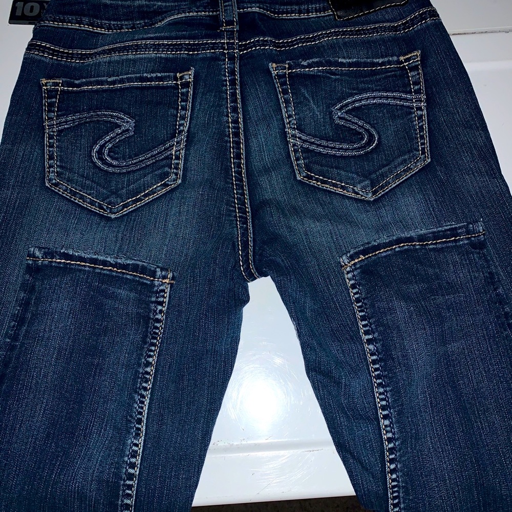 Silver Skinny Jeans